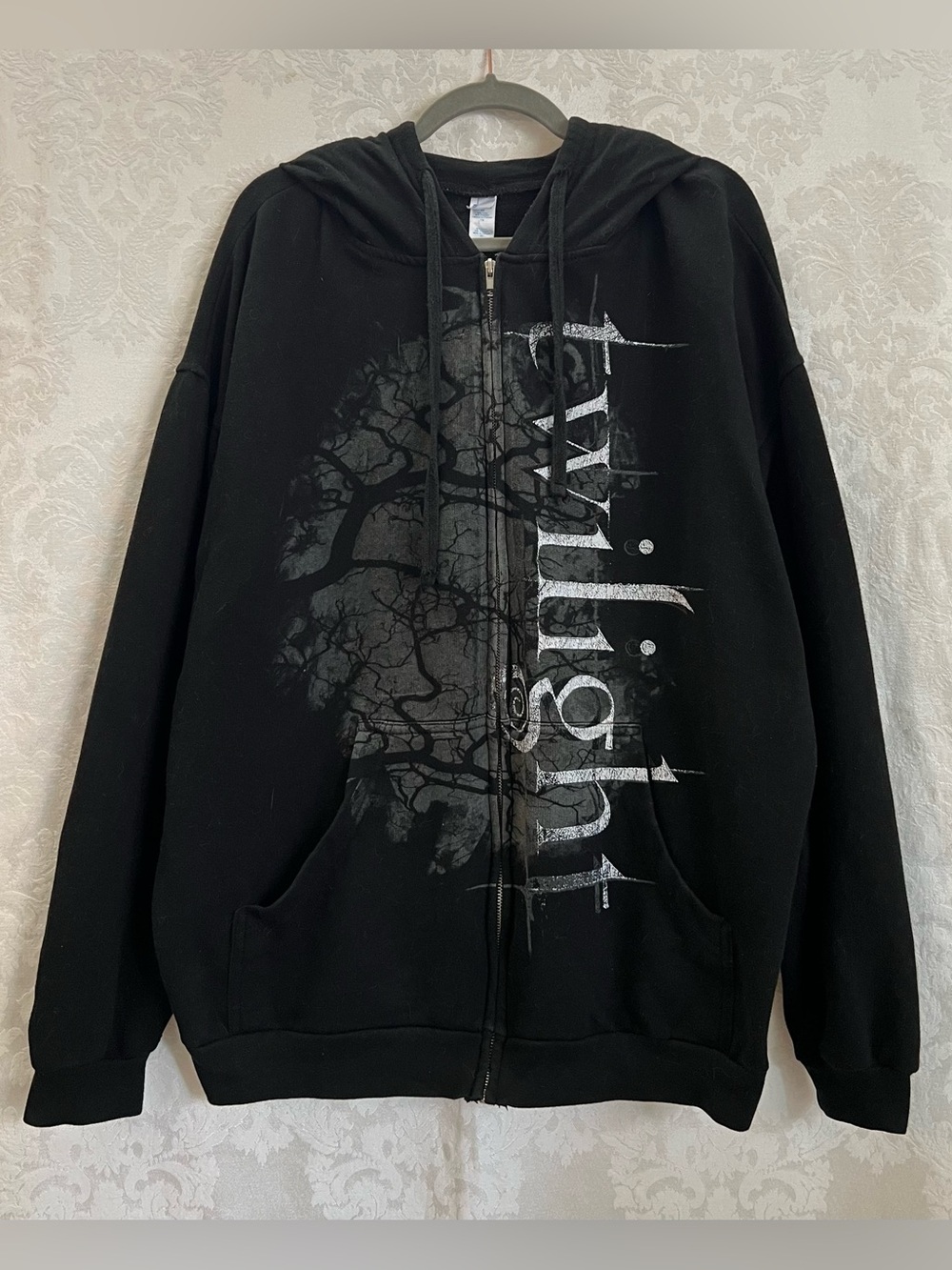 Tultex Official Twilight Saga I Don't Want To Be A Monster Zip-Up Hoodie Size XL